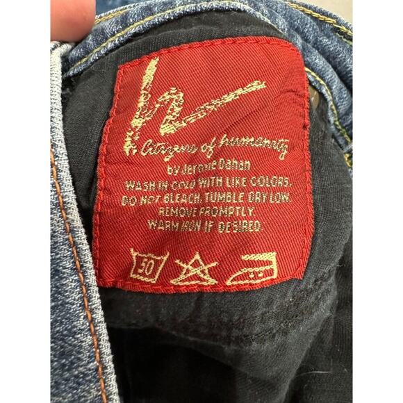 Citizens Of Humanity By Jerome Dahan Womens Kelly #001 Low Waist Bootcut Blue 26 - Picture 10 of 11